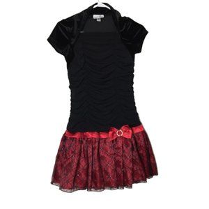 Amy's Closet Size 14 Girls Black & Red Dress